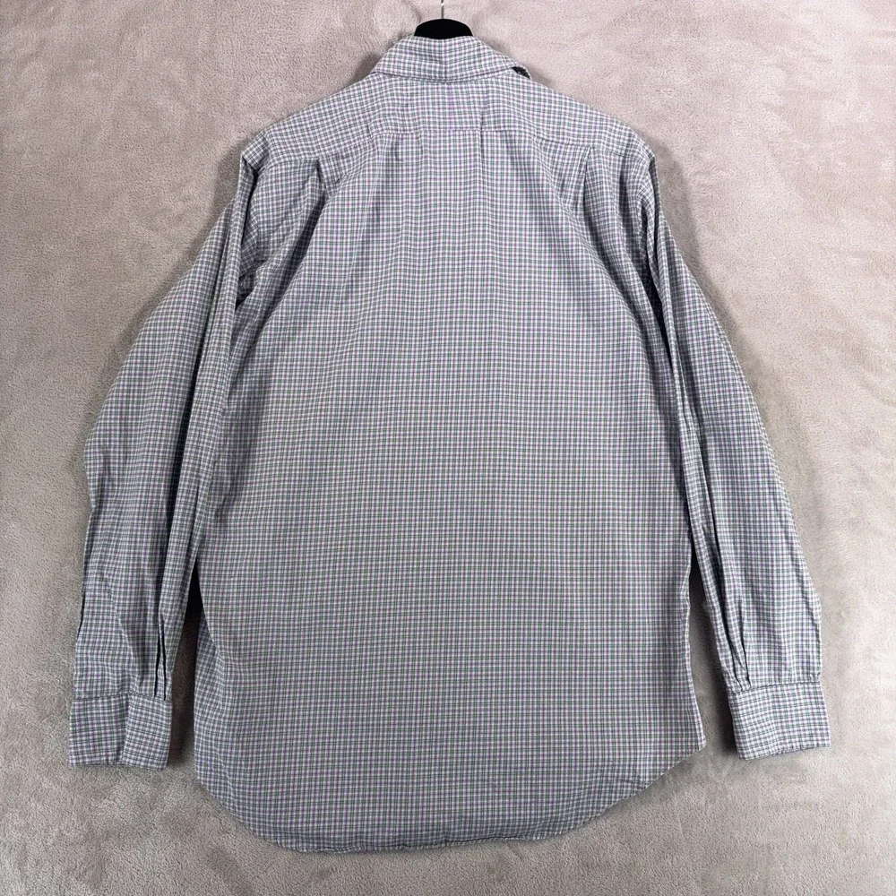 Polo Ralph Lauren Button Down Shirt Mens Medium Multicolor Check Regent Classic